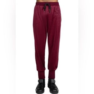 Killstar Velvet Burgundy/Wine Joggers Size Small